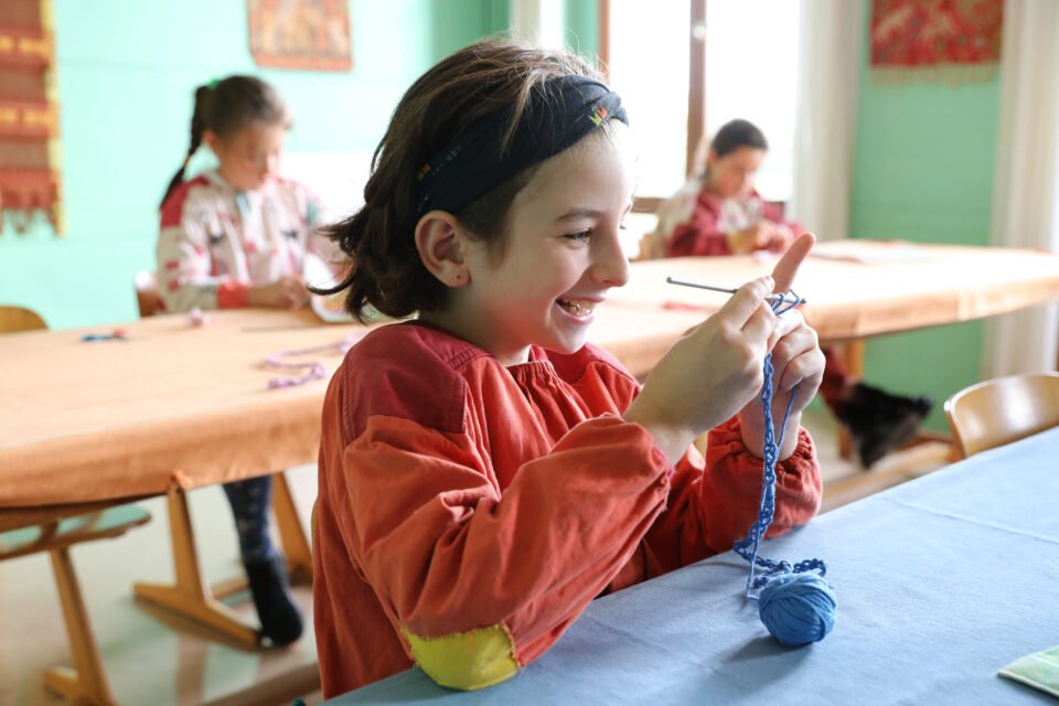 Travaux manuels à l’école Steiner-Waldorf